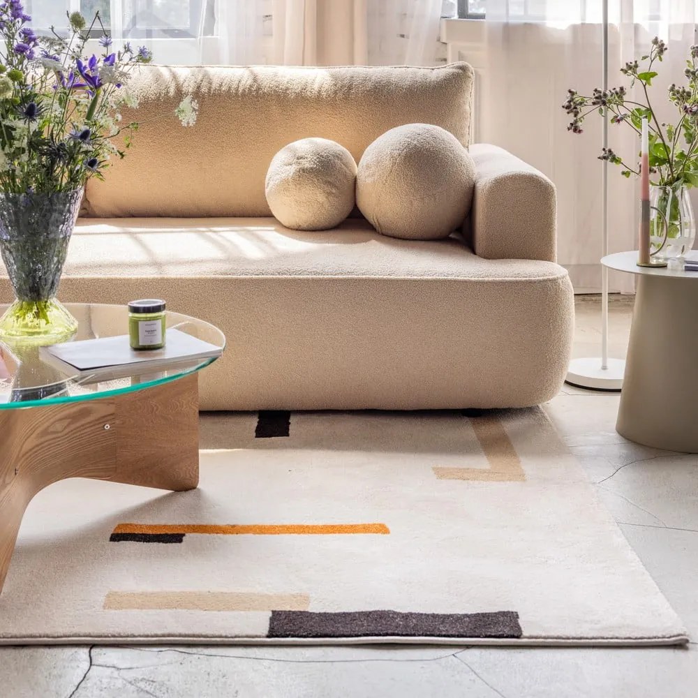 Pomarańczowo-kremowy dywan 80x150 cm Linea – Universal