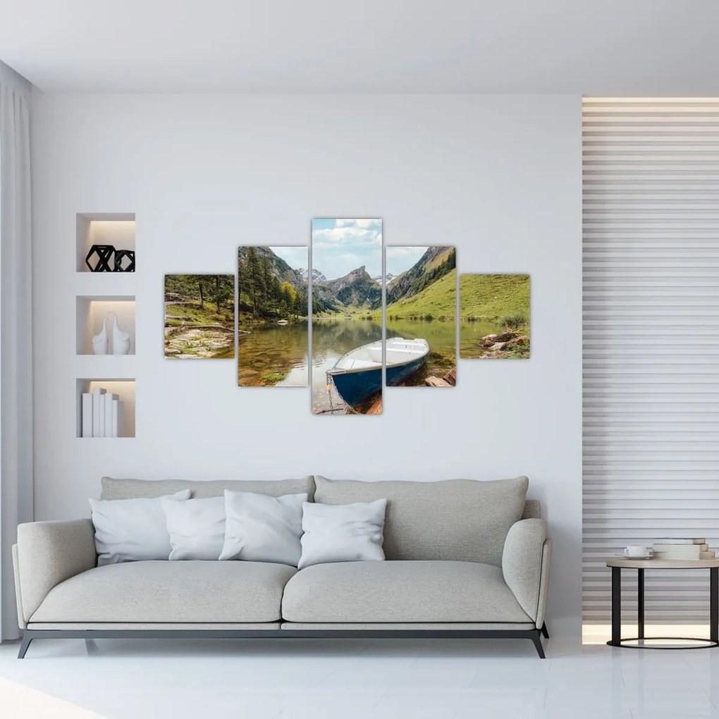 Obraz - Seealpsee, jezioro w Szwajcarii (125x70 cm)