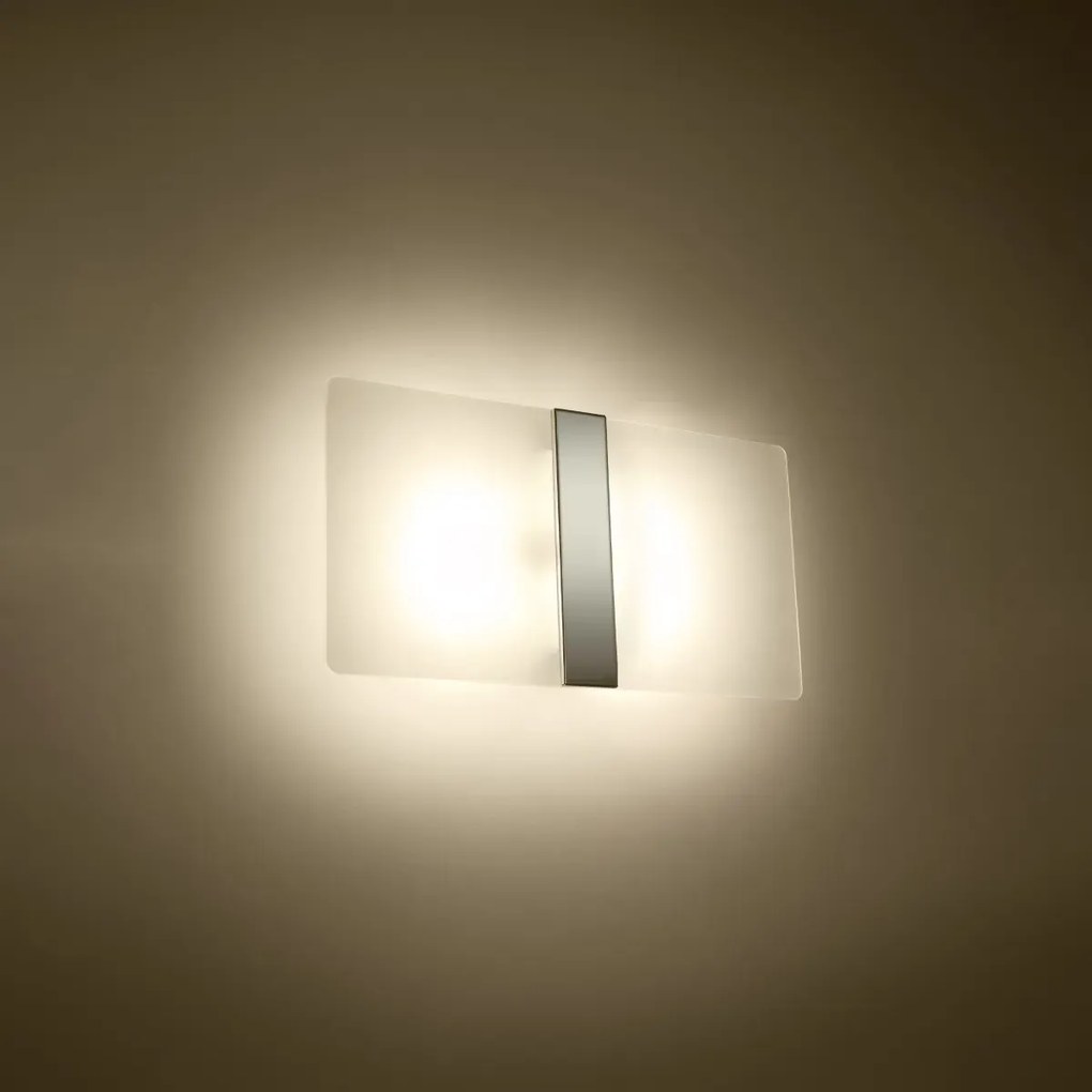 Kinkiet AZALIA szklany biały SOLLUX LIGHTING