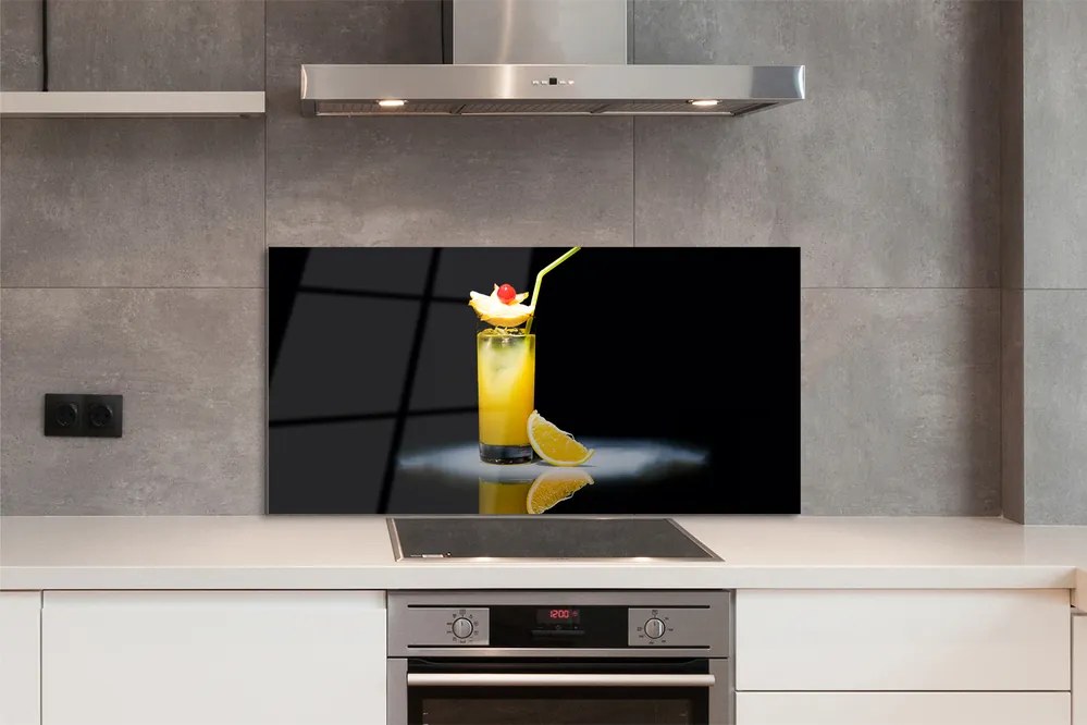 Szkło Ozdobne do Kuchni Słoneczny Koktajl Pomarańczowy