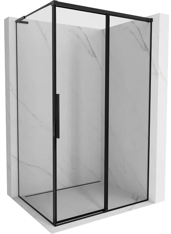 Mexen Rox L kabina prysznicowa rozsuwana prawa 110 x 80 cm, czarna ramka , czarna - 8C2L-110-080-70-70-P