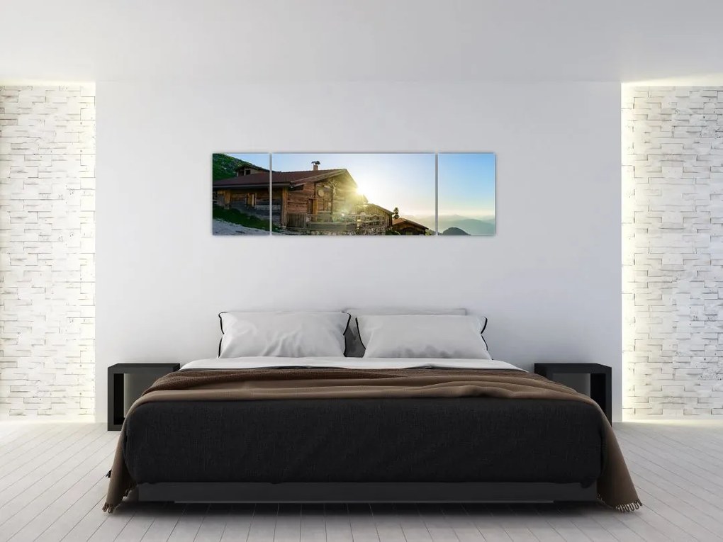 Obraz - Poranek w Alpach, Tyrol (170x50 cm)