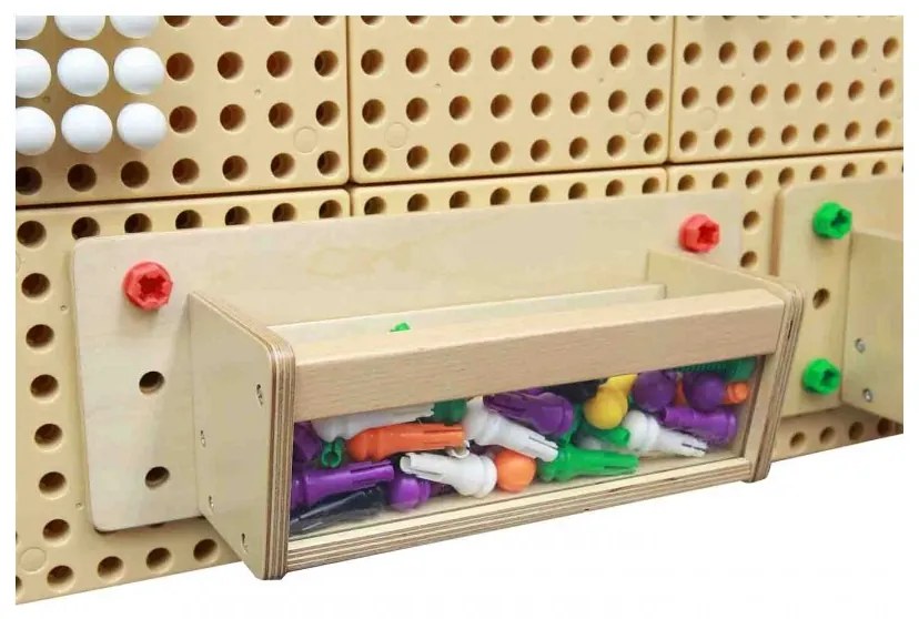 Półka na akcesoria przezroczysta ścianka - masterkidz tablica naukowo-edukacyjna stem