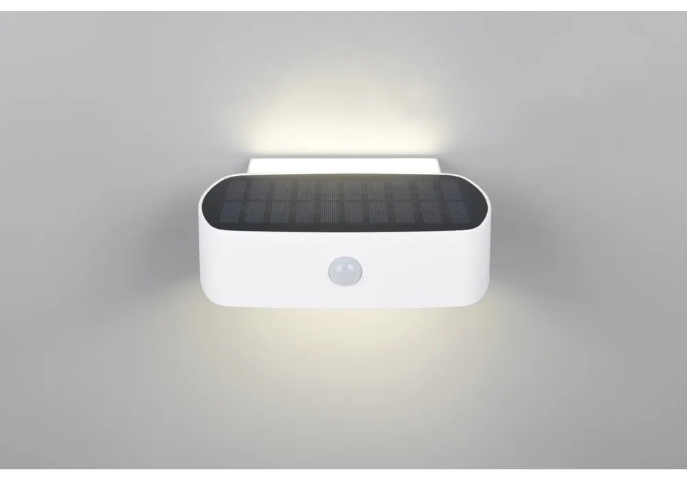 Zewnętrzna solarna lampa ścienna LED (wysokość 6 cm) Bilbao – Trio