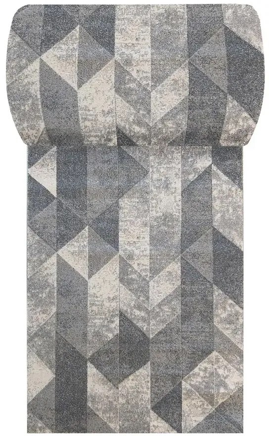 Szary chodnik w geometryczne wzory na metry F7-L87