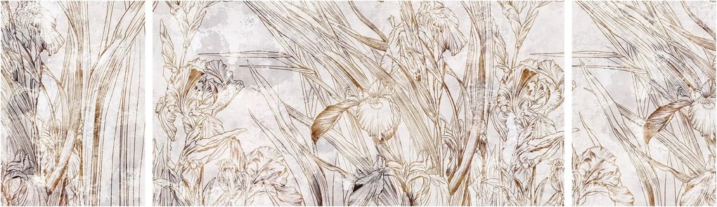 Obraz - Irysy (170x50 cm)