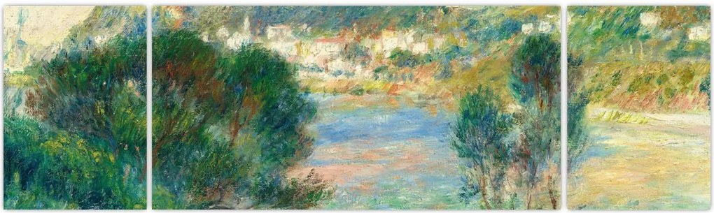 Obraz - Auguste Renoir, View of Monte Carlo from Cap Martin, reprodukcje (170x50 cm)