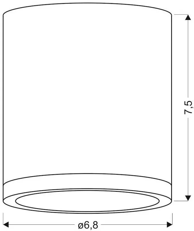 Biała nowoczesna lampa sufitowa tuba - 5X K073 G5-P32