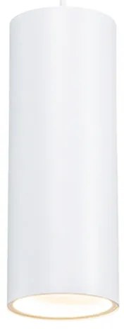 Designerska lampa wisząca biała - Tubo