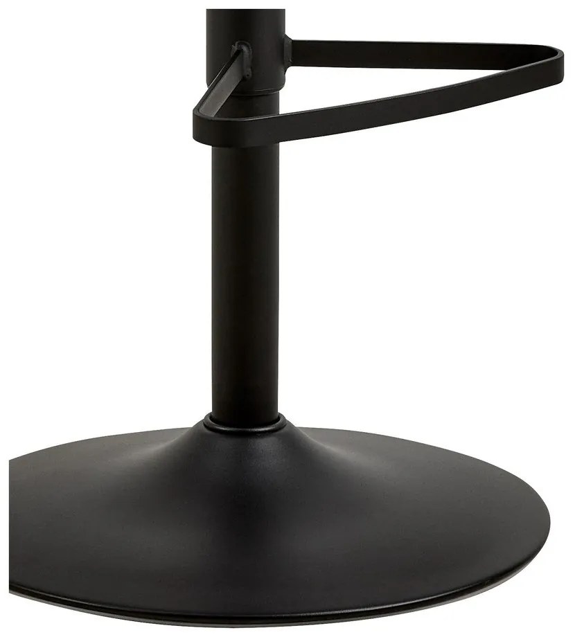 Beżowy hoker z regulowaną wysokością/z podłokietnikami (wysokość siedziska 85 cm) Eddie – Actona