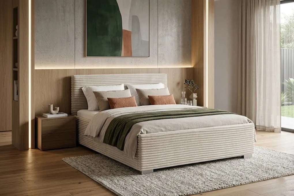 Łóżko LUCI 140x200 cm Biały Bez materaca