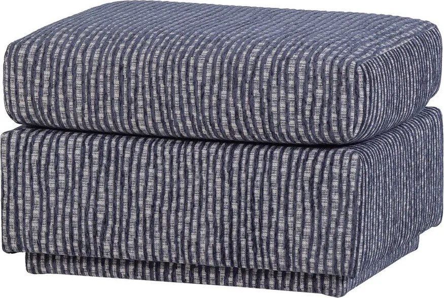 Szaroniebieski tapicerowany podnóżek Lou – WOOOD