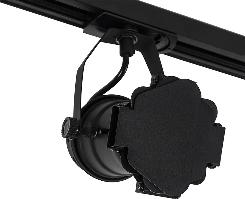 System szynowy z 3 reflektorami czarny - Movie