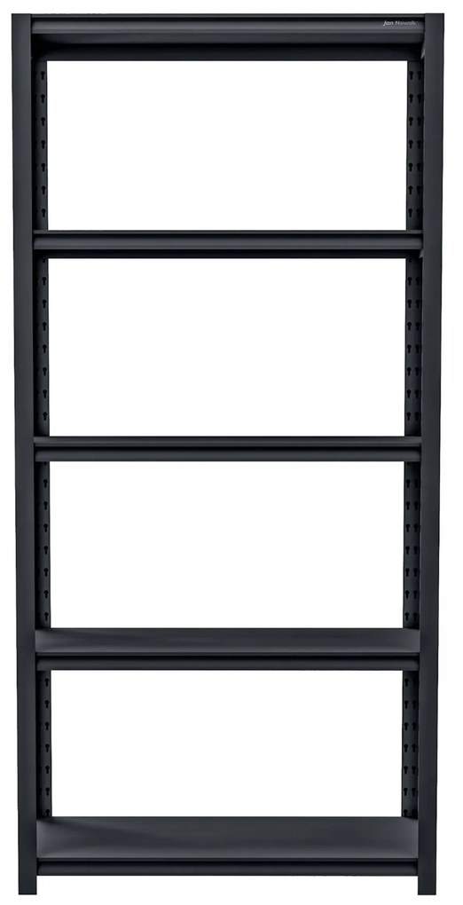 Regał garażowy gospodarczy metalowy SAM, 900 x 1830 x 450 mm, antracyt