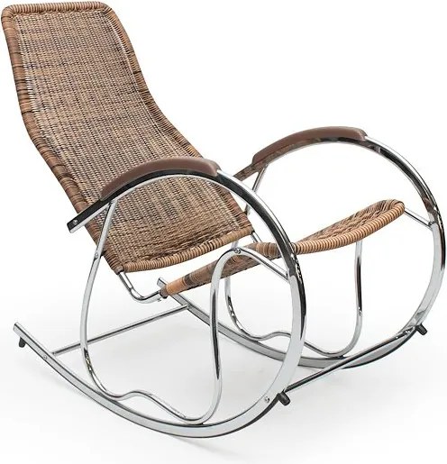 Fotel bujany na metalowych płozach Ben