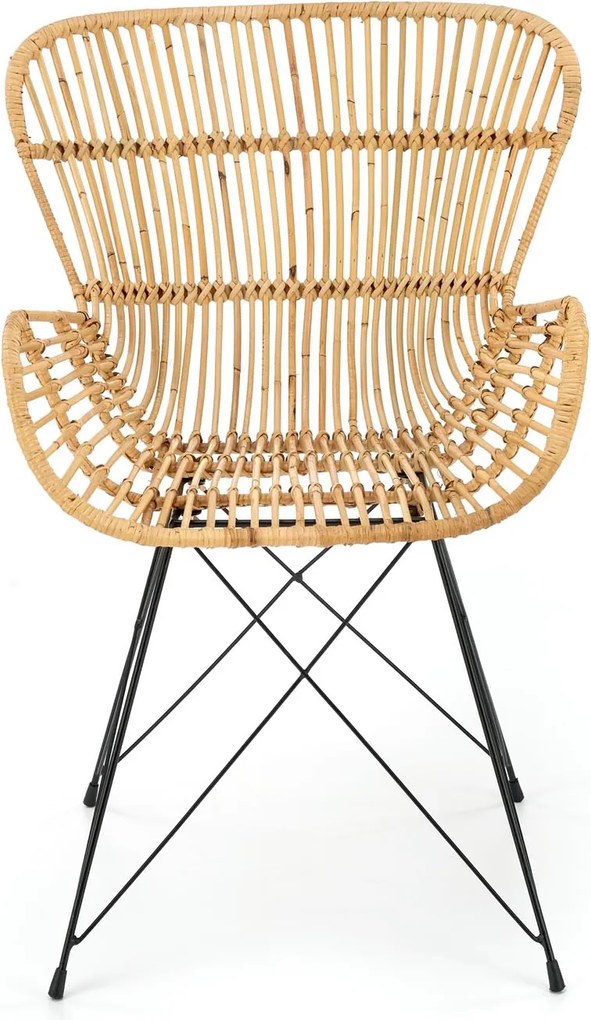 Rattanowe krzesło na stalowych nogach K335