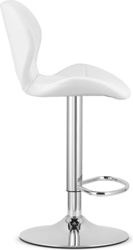 Promocja Krzesło barowe z ekoskóry WEST, białe II. gatunek