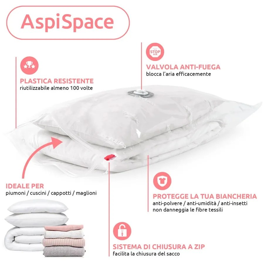 Worki próżniowe zestaw 5 szt. Aspispace M/L – Compactor