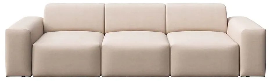 Beżowa aksamitna sofa 285 cm Villet – Rodier