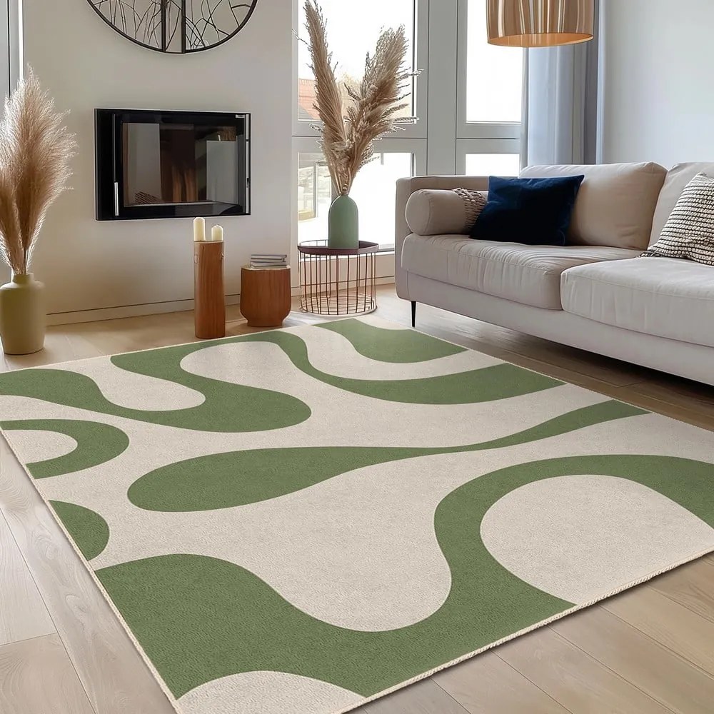 Zielony dywan odpowiedni do prania 80x150 cm Matcha Latte – Mila Home