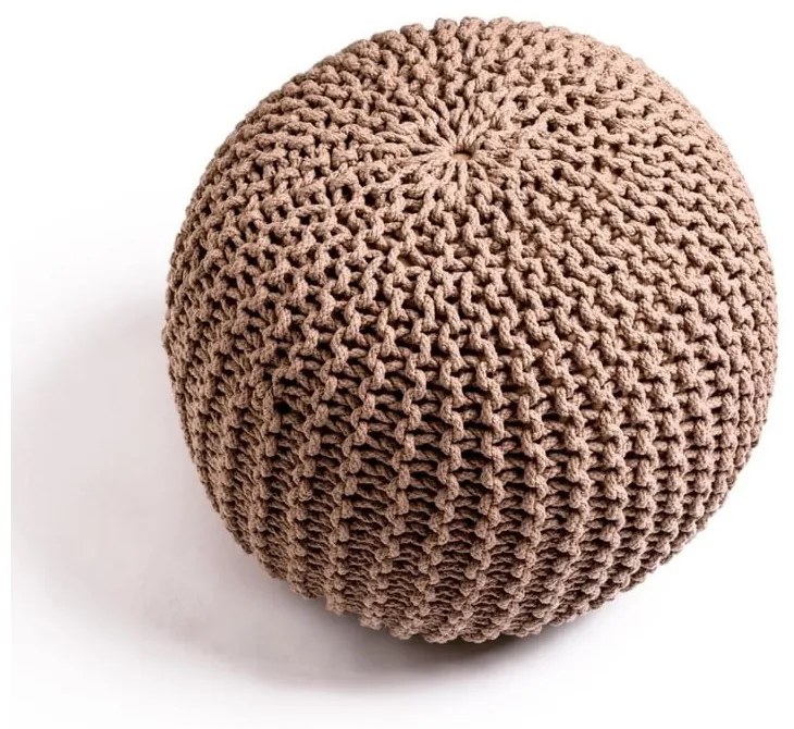 Piaskowobrązowy puf Bonami Essentials Jagger