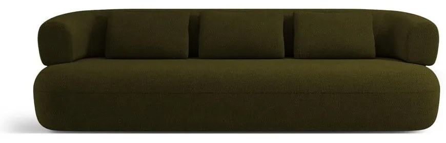 Zielona sofa z materiału bouclé 226 cm Jenny – Micadoni Home