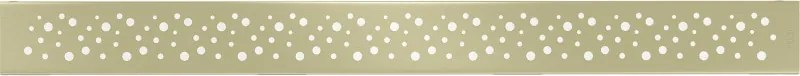 Mexen Flat M12 maskownica do odpływu liniowego 70 cm, złota szczotkowana - 1A21070