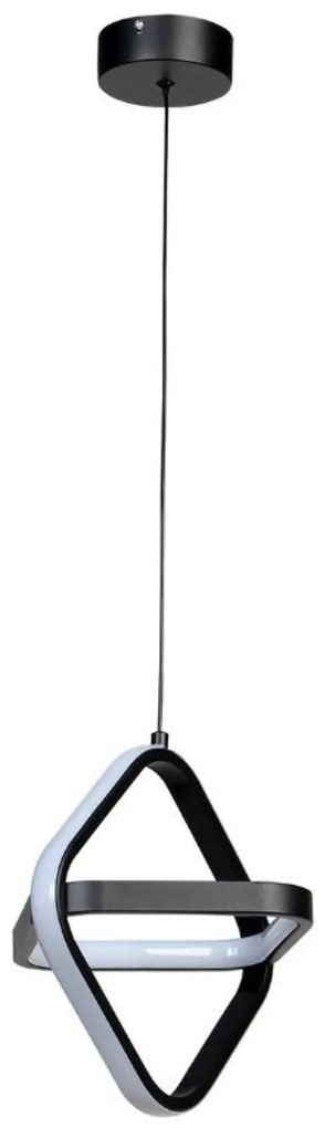 Lampa geometryczna LED wisząca sufitowa AT48-1SL-Black