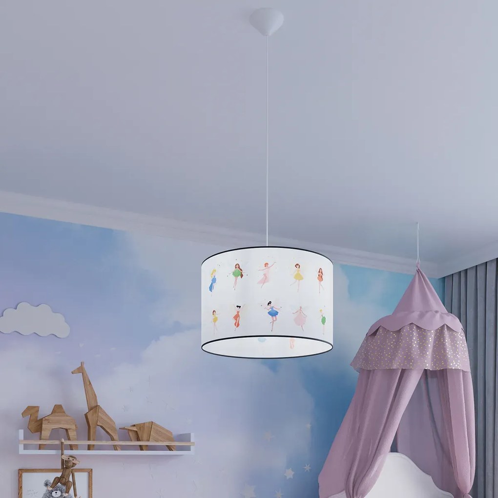 Lampa wisząca WRÓŻKI 30 biała SOLLUX  LIGHTING