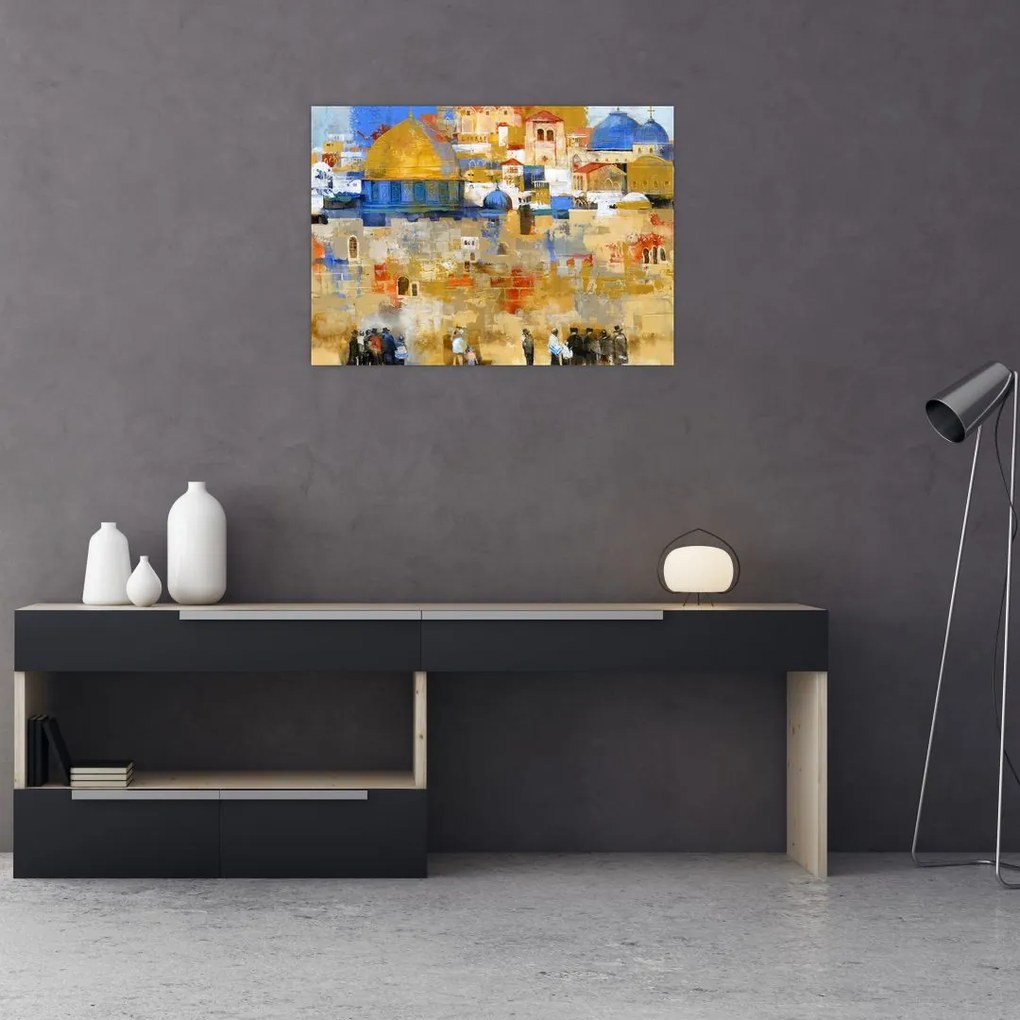 Obraz - Ściana płaczu, Jerozolima, Izrael (70x50 cm)