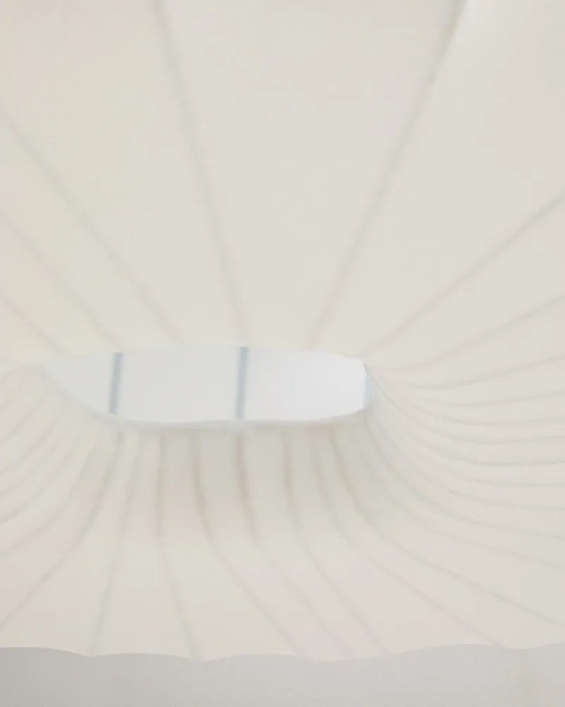 Biała lampa sufitowa z tekstylnym kloszem ø 76 cm Somar – Kave Home