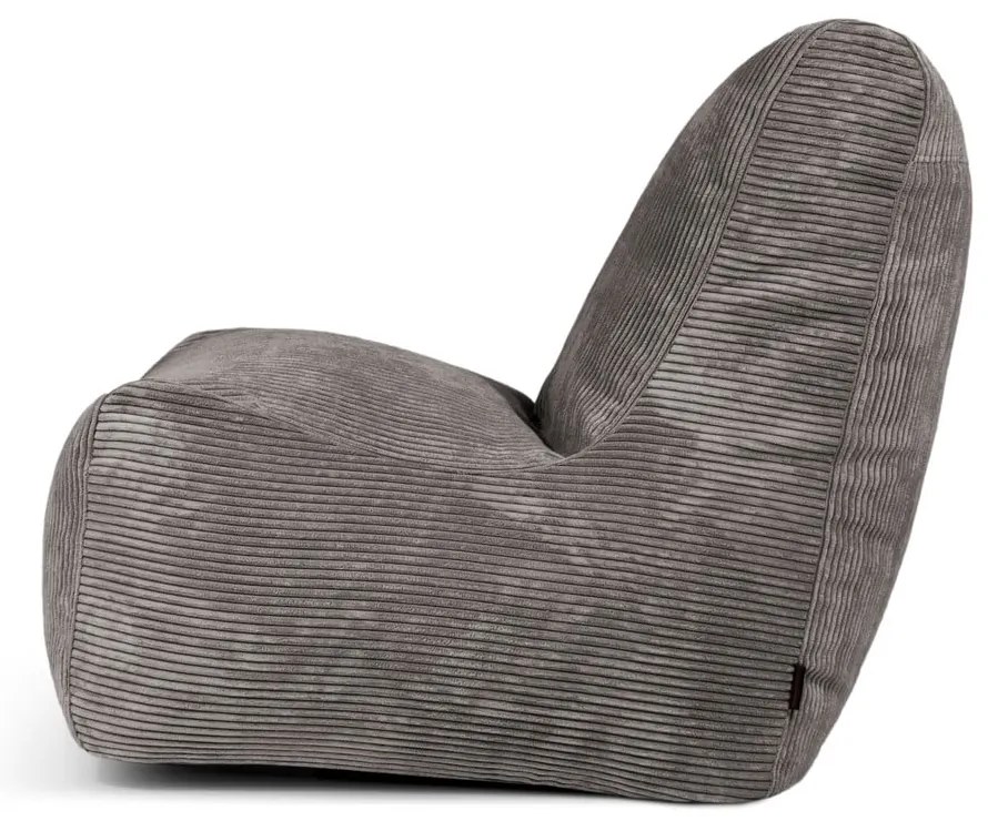 Jasnoszary sztruksowy worek do siedzenia Seat Lounge – SLOWDOWN