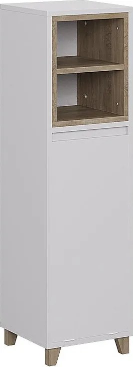 Szafka Midi biały/dąb 30x30x105 elnor