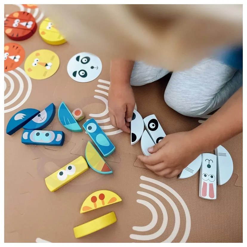 Tooky toy gra zręcznościowa klocki zwierzęta certyfikat fsc