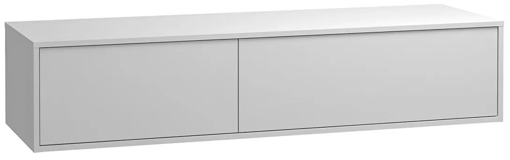 Szafka łazienkowa wisząca   pod umywalkę - Biały - szer. 150 cm - ISAURE II