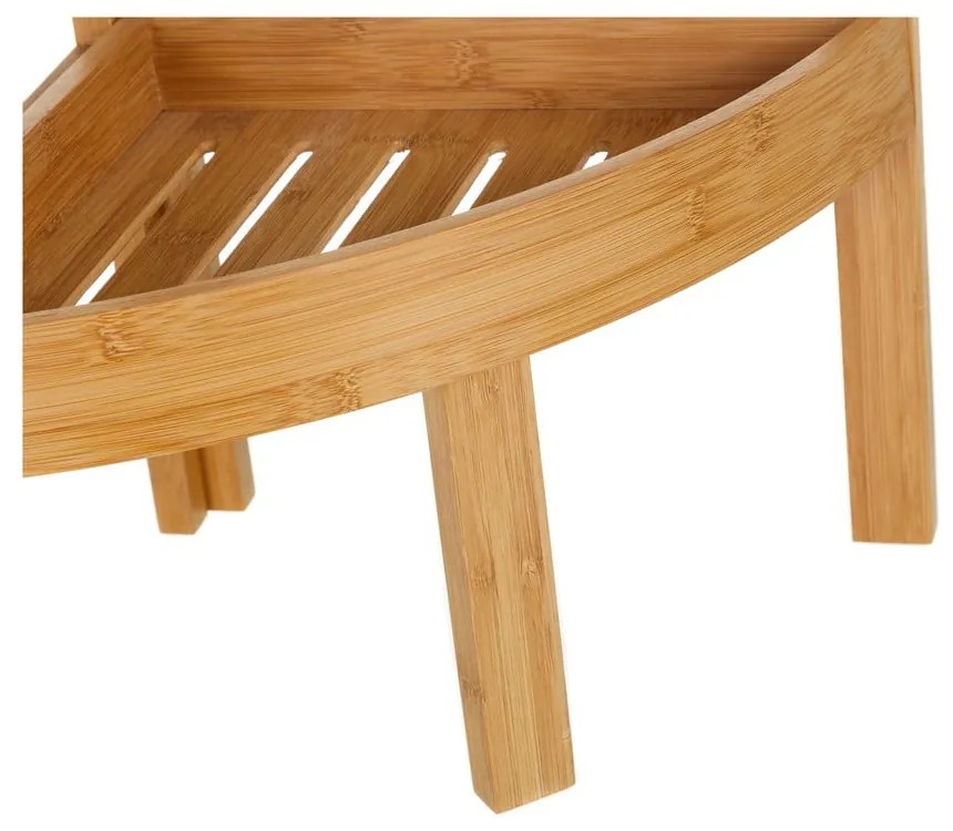 Bambusowy regał narożny trzypiętrowy Casa Selección Bamboo