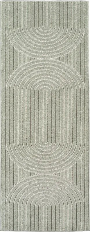 Dywan uniwersalny Nova 3D oliwkowy 80 cm x 250 cm