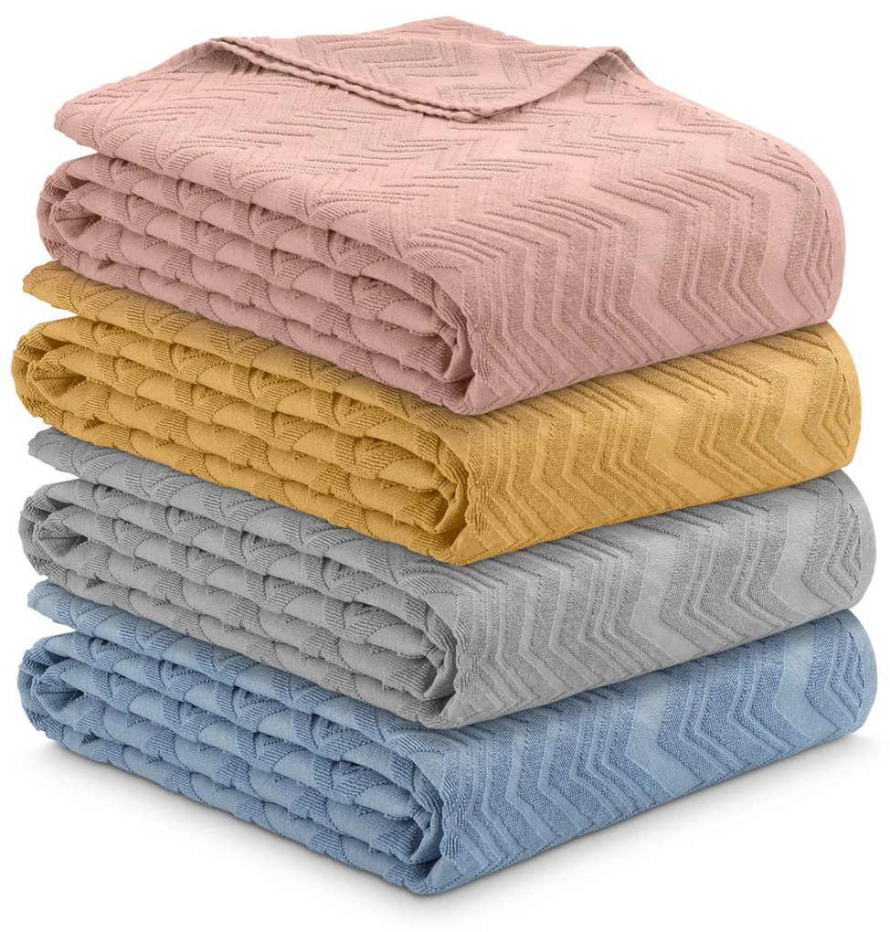 DORMEO COTTON TERRY BLANKET GP 130x190 cm różowy