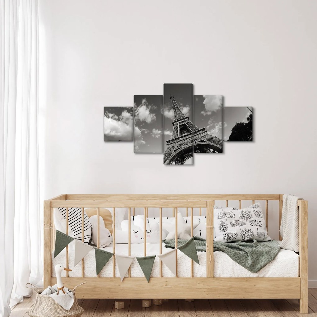 Obraz - Wieża Eiffla w Paryżu (125x70 cm)