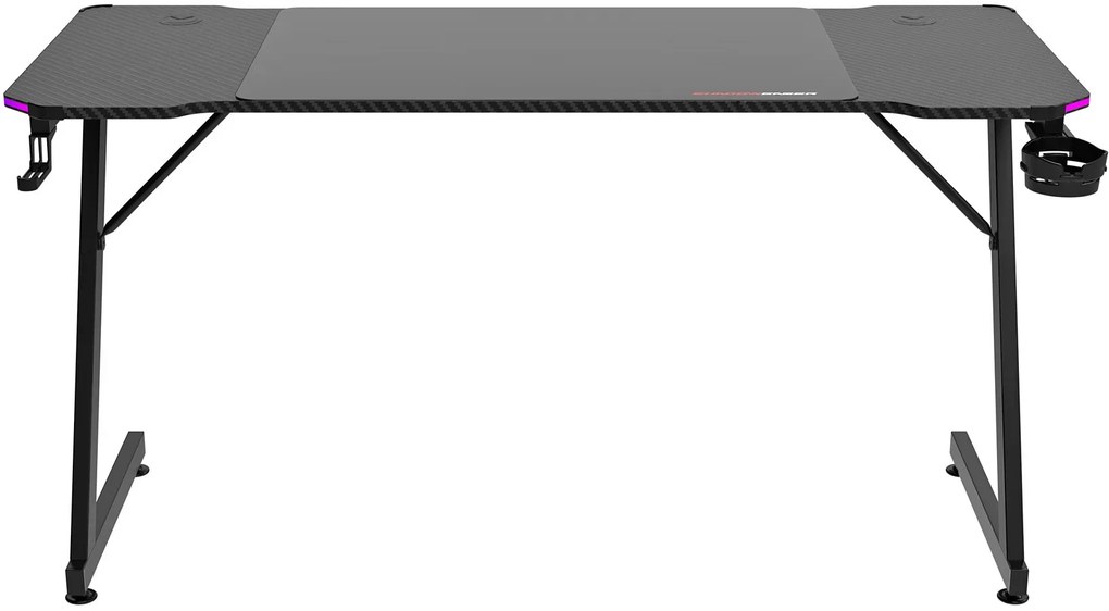 Biurko czarne gamingowe LED RGB L9-K96