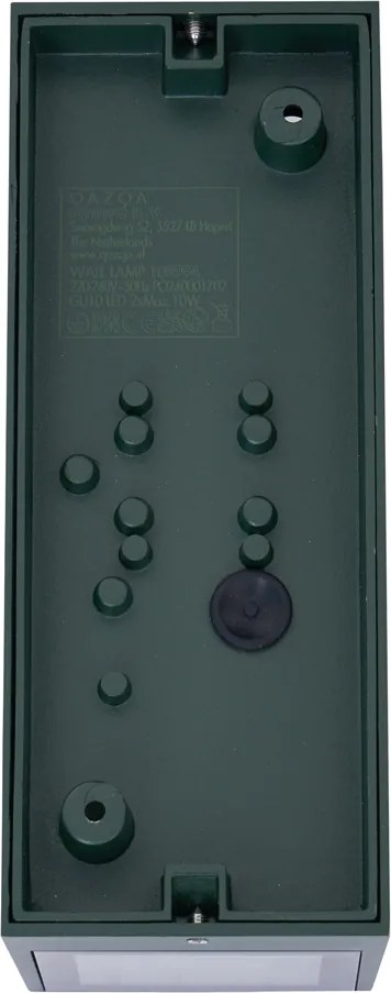 Nowoczesny kinkiet ciemnozielony 2-punktowy GU10 70mm IP54 - Baleno