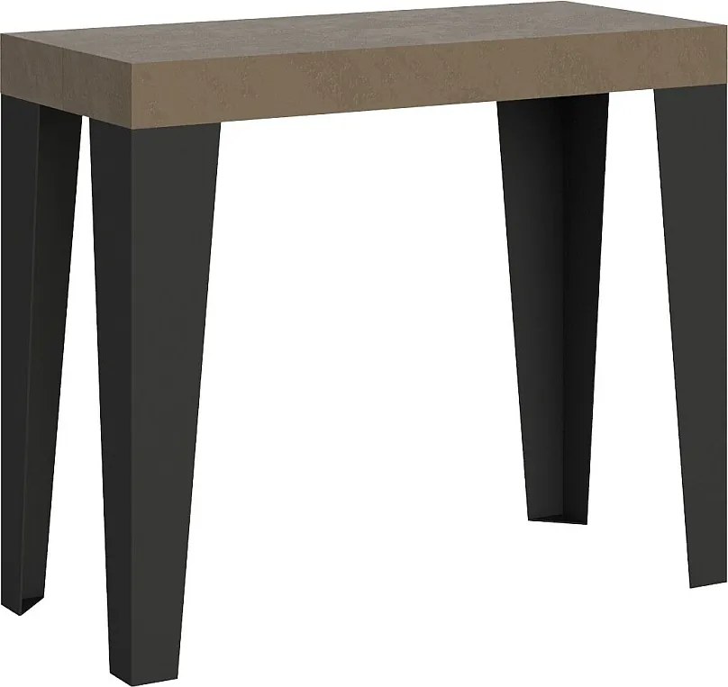 Stół konsolowy rozkładany 90x40/196 cm Flame Small gołębi szary