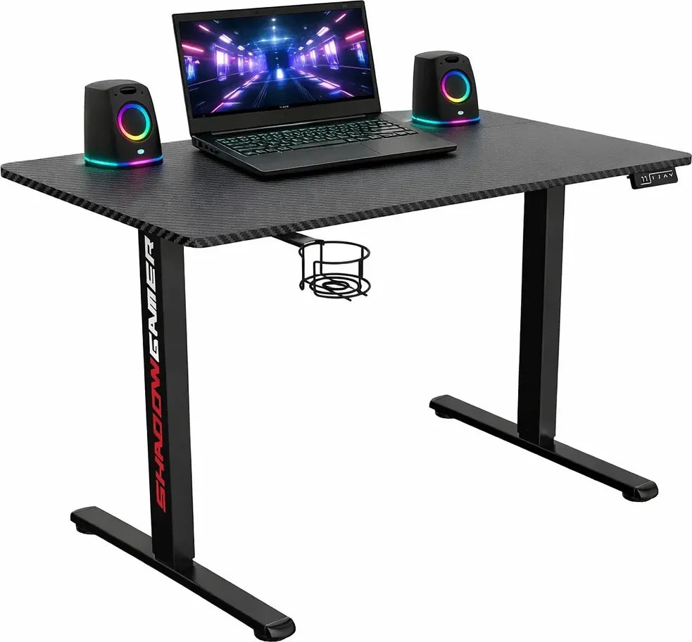 Biurko czarne regulowane elektrycznie R7-K30