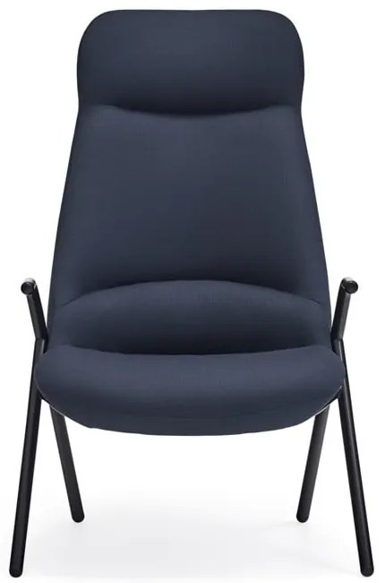 Ciemnoniebieski fotel Teulat Dins, wys. 114 cm
