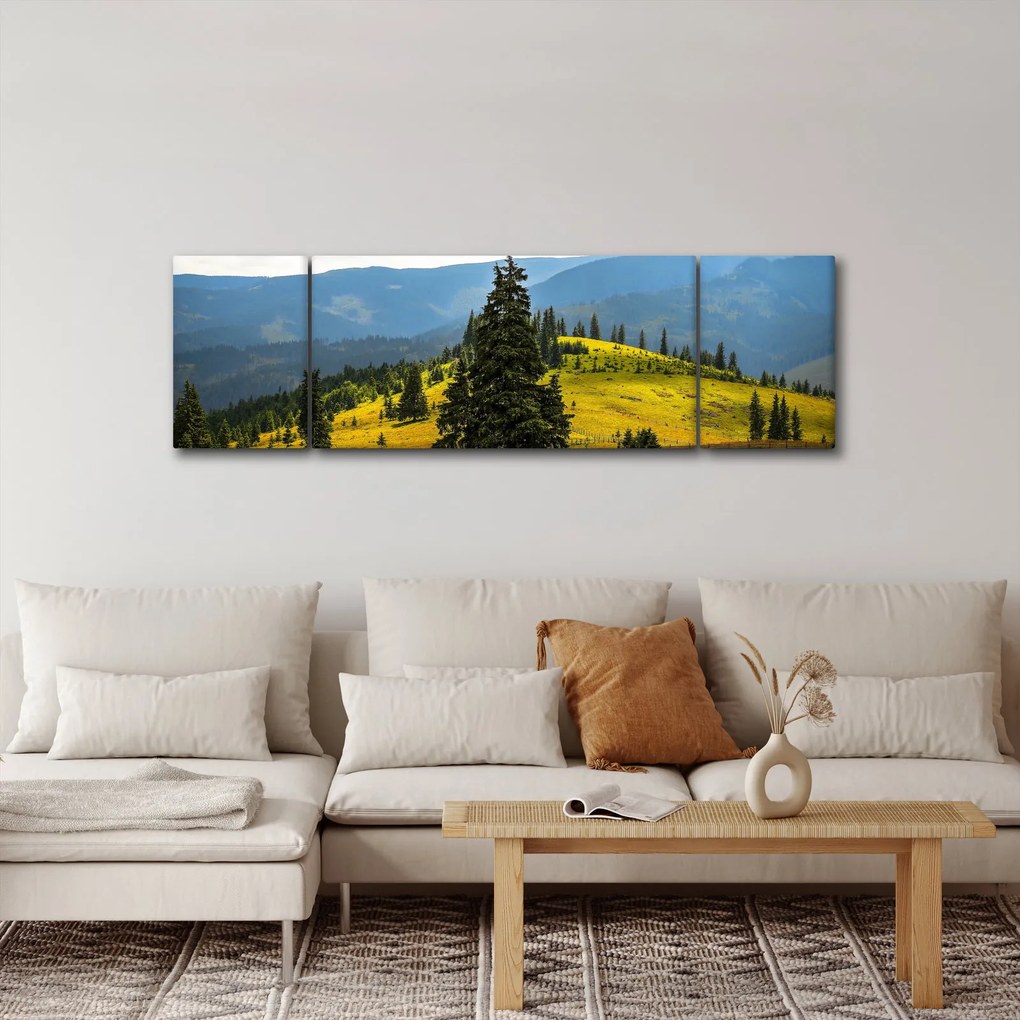 Obraz - Górska łąka (170x50 cm)