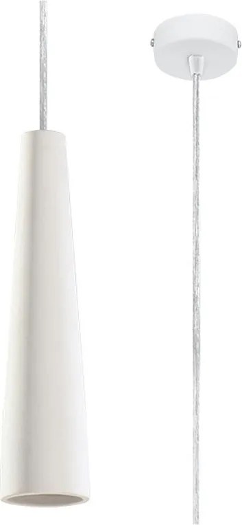 Lampa wisząca ceramiczna ELECTRA biała