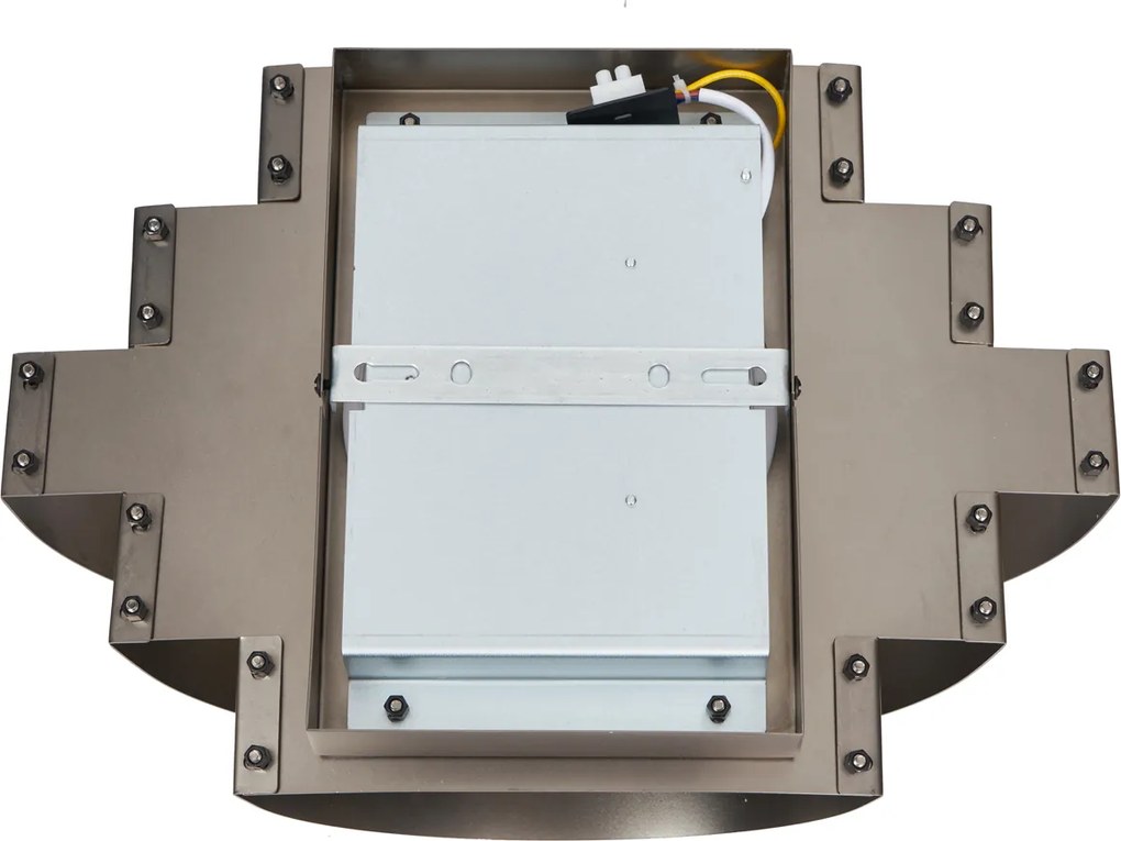 Nowoczesny kinkiet w kolorze gunmetal z LED z 3-stopniową regulacją ściemniania - Lines