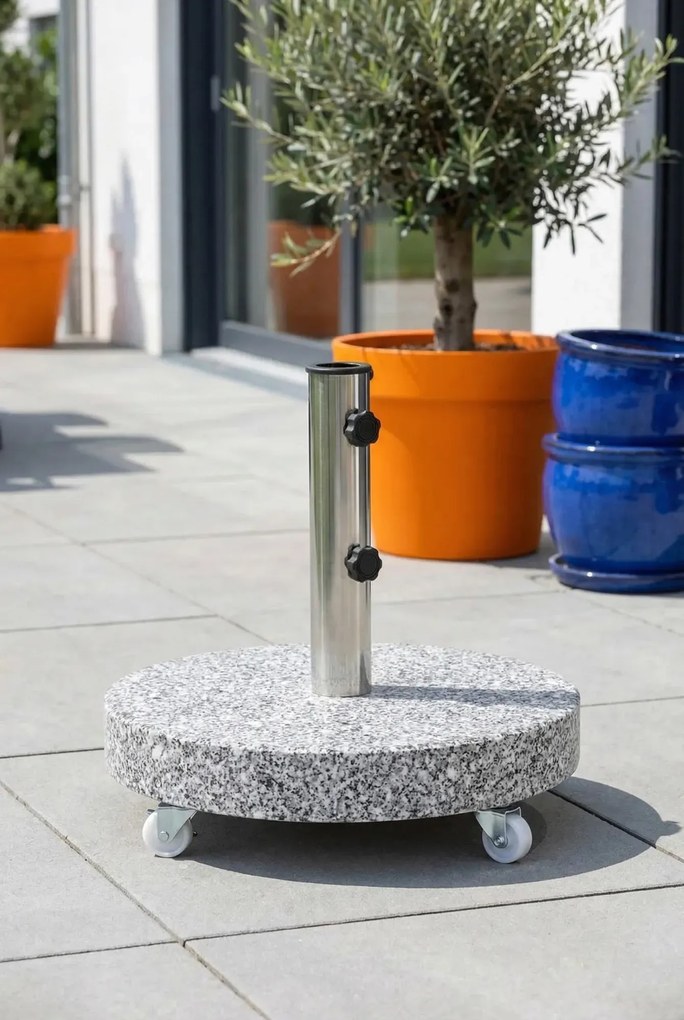 Okrągła granitowa podstawa pod parasol ogrodowy H2-Z54