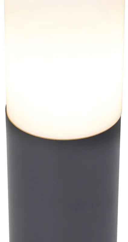 Antracytowa lampa słupkowa 45 cm IP44 - Rox