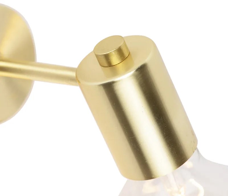 Inteligentna lampa ścienna w stylu art deco złota z żarówką G95 WiFi - Facil Nowoczesny Oswietlenie wewnetrzne